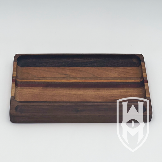 Valet Tray w/ Large Pocket & Pencil Holder