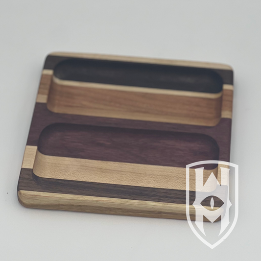 Valet Tray w/ Double Pocket