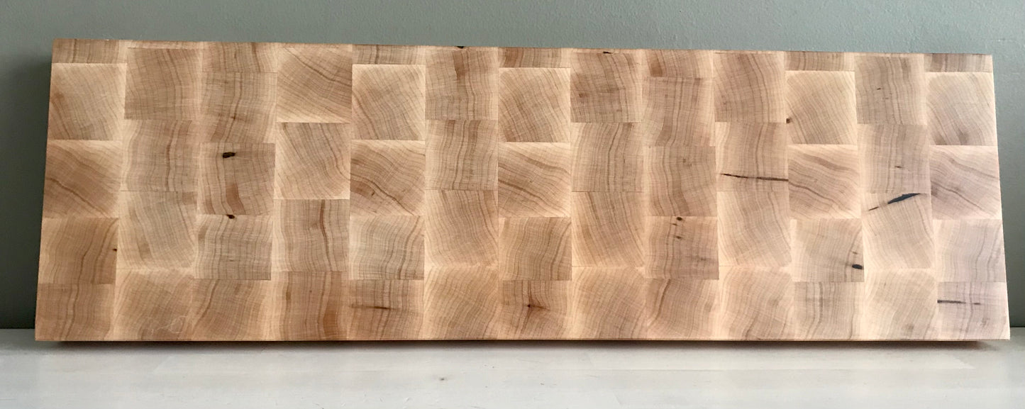 Extra Long Maple End Grain Cutting Board
